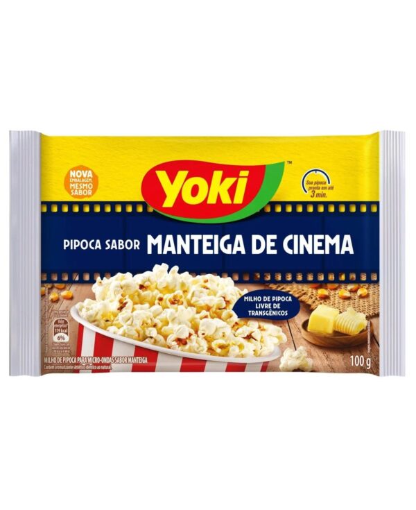 PIPOCA YOKI PARA MICRO-ONDAS MANTEIGA DE CINEMA